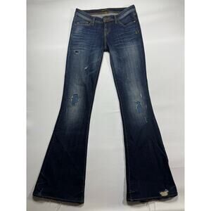 Genetic Denim Women's The Cypress Distressed Flare Denim Jeans - 26 (27x33.5)